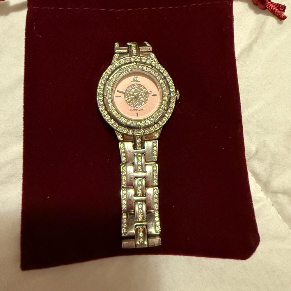 Elegant Silver and Pink Women's Watch